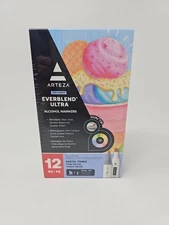 Arteza EverBlend Ultra Art Markers | Pastel Colors 12 PC (ARTZ-2147)