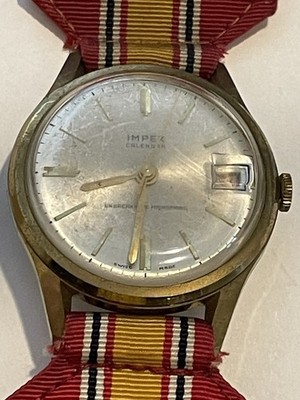 Rare Vintage Impex Calendar Hand-Winding Mechanical Men's Watch Works!