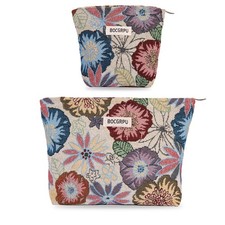 2 PCS Makeup Bag Set Cute Small Cosmetic Bag for Purse Large Toiletry Ba