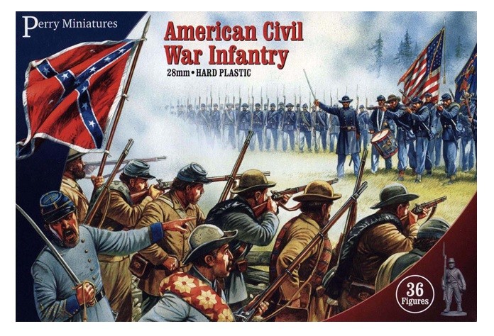 Миниатюры Перри: Пехота времен Гражданской войны в США - 36 фигурок размером 28 мм