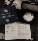2021-W Proof $1 Type 1 American Silver Eagle Box, OGP & COA