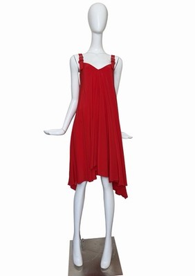 Boutique Moschino | Red Silk Dress | Medium