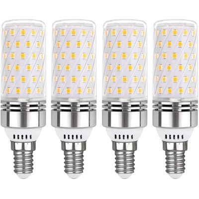 LED E14 Kaltweiß 6000K, 12W, 1350LM, Non-Dimmable, 4-Pack