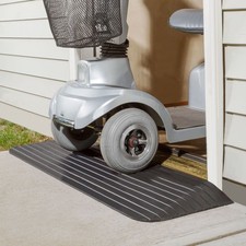 1/2" Maximum Rise - Silver Spring Rubber Solid Threshold Ramp