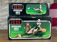 Star Wars Vintage Kenner Speeder Bike Vehicle w/ Acrylic Case 1983