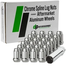 Chrome Lug Nuts for 1987-1997 Nissan Pickup with Aftermarket Wheels