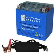 Mighty Max YTX14L-BS GEL Replaces Honda VT1100 Shadow C2 Saber  12V 2Amp Chargr
