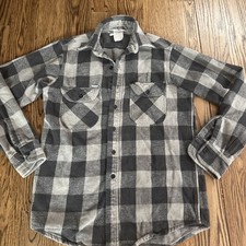 Vintage Carhartt Flannel Shirt Mens Small  Plaid Heavy 90s Workwear Outdoor