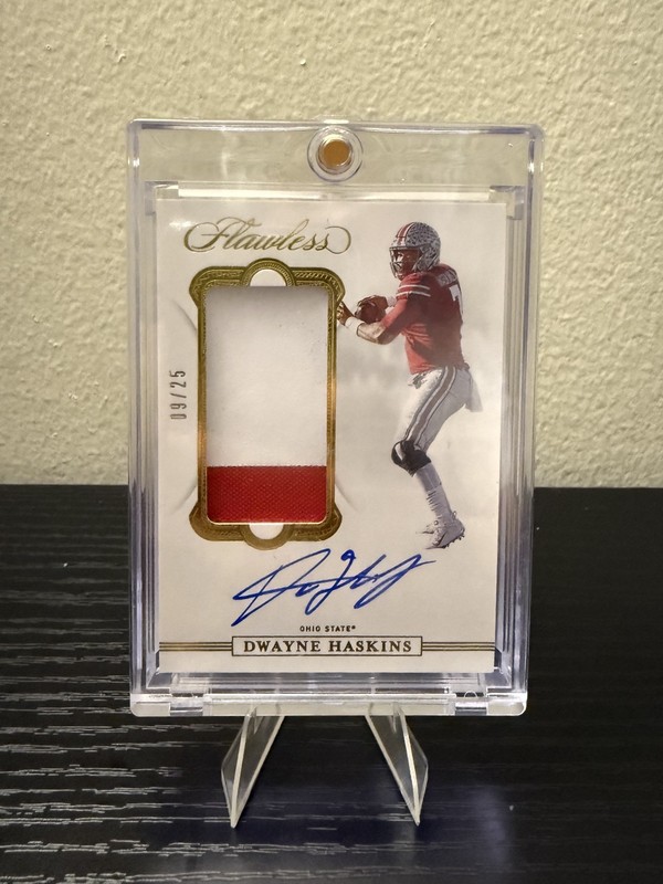 2020 Panini Flawless Collegiate - Patch Auto Ohio State Dwayne Haskins /25
