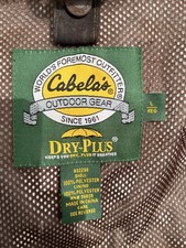Cabela s Gore-Tex Waterproof Hunting Jacket L Reg Mossy Oak Camo Hooded Coat