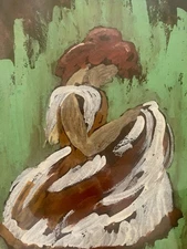 Original Gouache Painting Signed Celli 2005