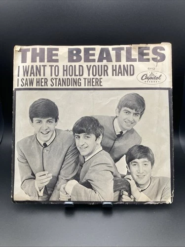 The Beatles , I Want To Hold Your Hand Album 5112 45rpm Photo Sleeve And Vinyl