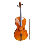 Professional Cello 4/4 Full Size BassWood Set with Bag+Bow+Rosin+Bridge With Bag