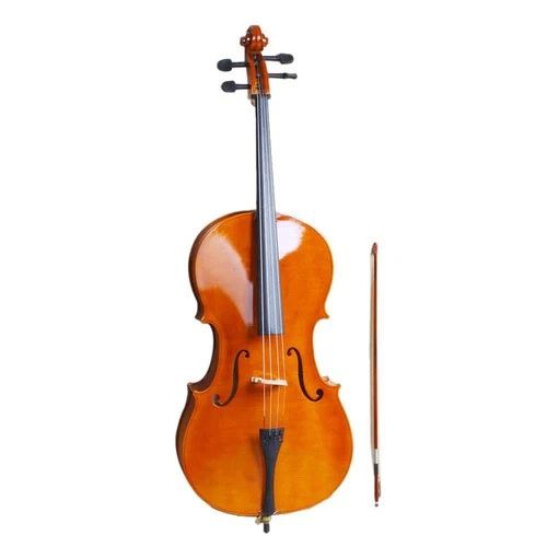 Professional Cello 4/4 Full Size BassWood Set with Bag+Bow+Rosin+Bridge With Bag