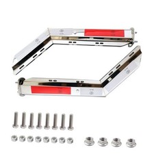 Angled Mud Flap Hanger Bracket for semi Trucks 2-1/2" Bolt Spacing 30.27" L
