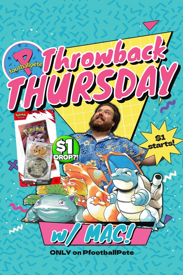 💥$1 START POKEMON + THROWBACK THURSDAY PACK BATTLES!💥 W/MAK