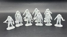 Plastic Gray Astronaut Figure 2 Inch Lot of 12 As-Is See Photos for Condition