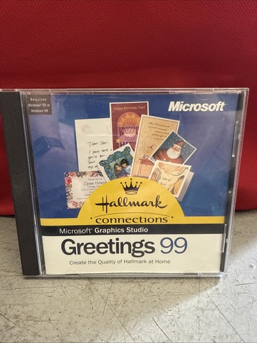 Hallmark Microsoft Graphic Studio Greetings 99 CD