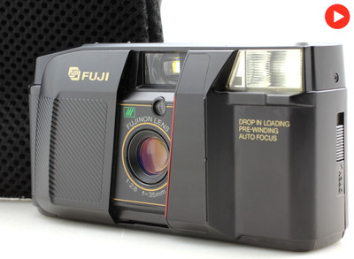 FUJI CARDIA WHITE DATE analoge Kompaktkamera 35 mm getestet aus JAPAN...