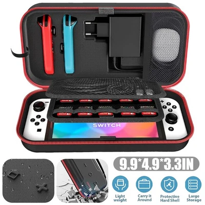 MARKENLOS Schutzhülle für Nintendo Switch OLED Case Tasche Reiseetui Hardcase Hartschale