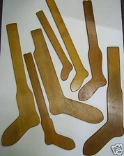 Sock Stretchers ~ 5 Different Wooden Old & Original