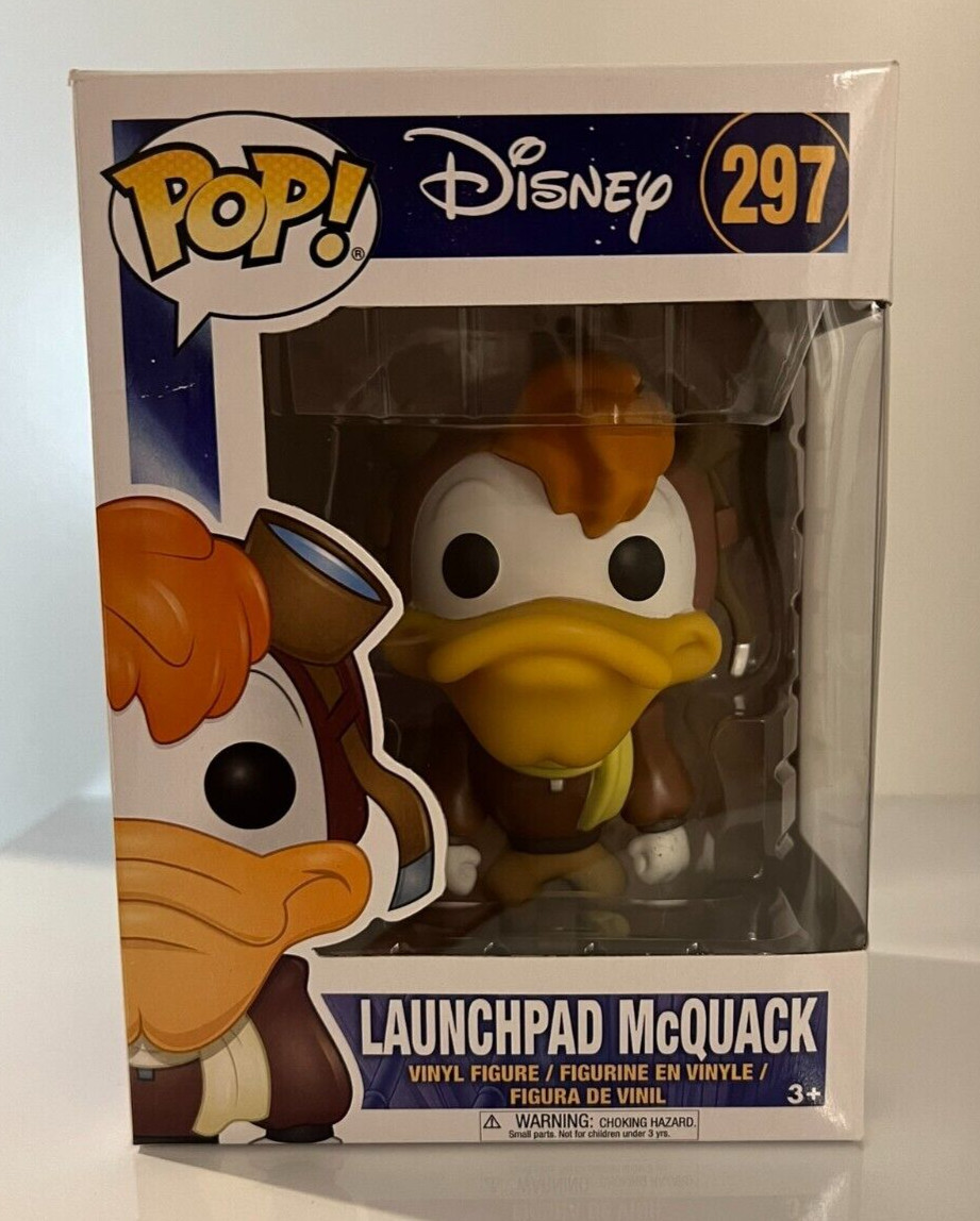Funko Pop! Disney - Darkwing Duck Launchpad Mcquack #297 - Figura De Vinilo Abovedada