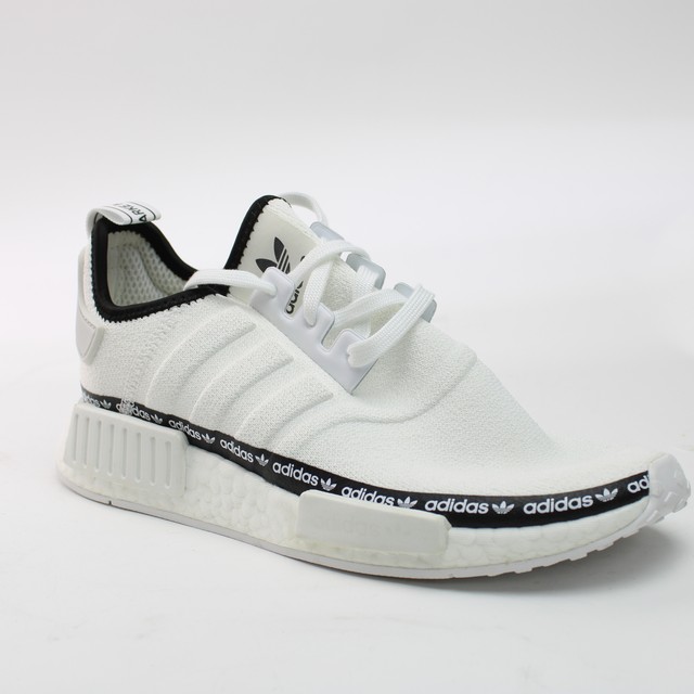 adidas NMD R1 White Tape Logo for sale 