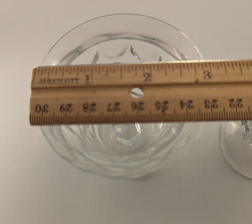 Set of Six Fostoria American Glass Footed Juice / Oyster Fruit Cocktail Tumblers - Picture 5 of 7