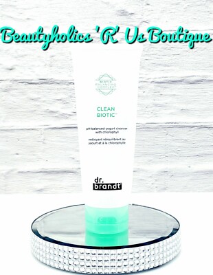 Dr. Brandt Clean Biotic pH-Balanced Yogurt Cleanser FULL SIZE 3.5 oz. NEW! RP$38