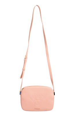 バッグ Versace Women's Pink Medusa Textured Leather Crossbody Bag | eBay