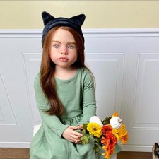 Unfinished Kit 40inch DIY Painted Reborn Baby Doll Hand-Rooted Hair Toddler Girl