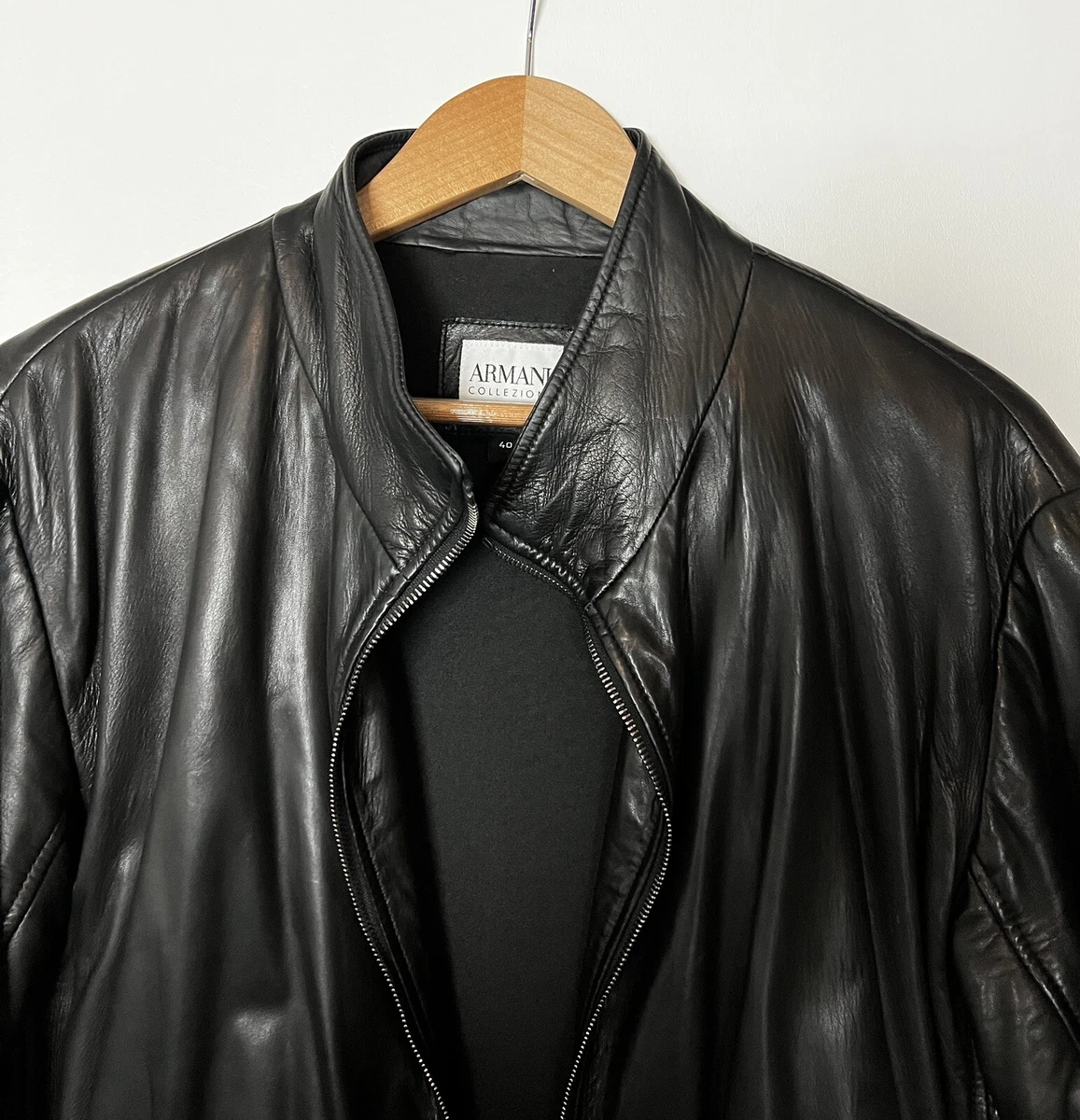 Blouson cuir 2025 armani