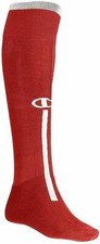 Champion Soccer Socks Adult Big Kid Size Medium Large Red White