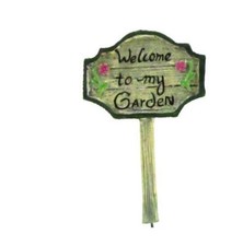 Miniature 'Welcome to My Garden' Sign, Fairy Garden Sign