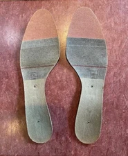 vintage unused women's oval toe 3-part shanked full insole boards US size 8