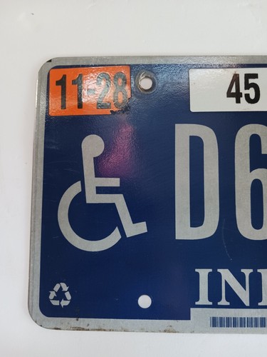 2012 Handicapped Indiana License Plate D646JC - Picture 5 of 10