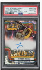 2024 Bowman's Best Ballers  Jackson Merrill Lava Refractor RC  AUTO /50 PSA 10