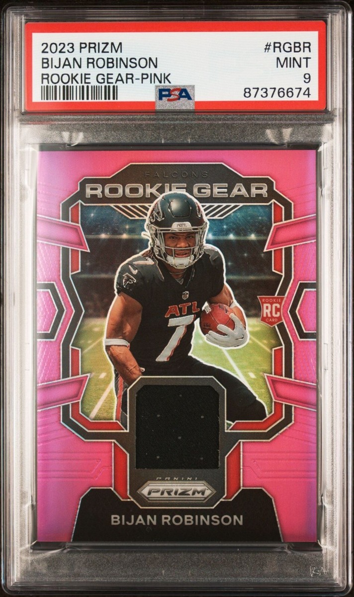2023 PRIZM BIJAN ROBINSON ROOKIE GEAR JERSEY PINK PRIZM SP FALCONS - Main Image