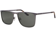 Jaguar 37365 6500 Sunglasses Men's Grey/Polarized Green Square Shape 57mm