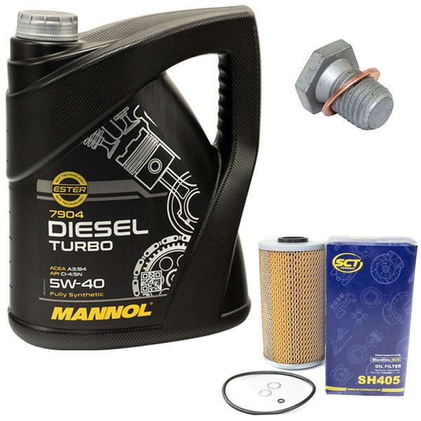 MotoröL ÖLfilter SH405 5W40 5 Liter ÖLablassschraube FüR BMW 3Er E36 325-image