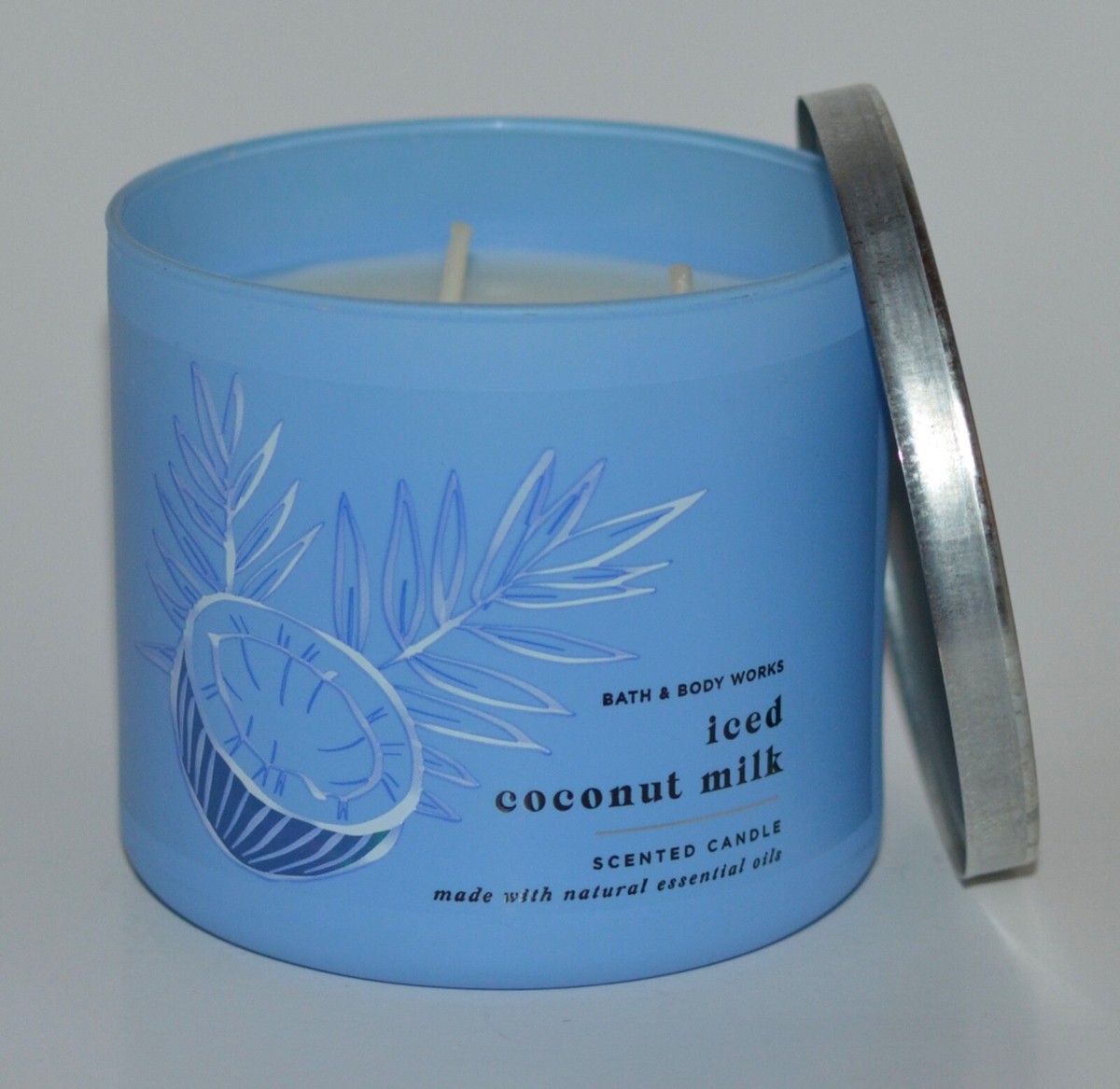 Bath & Body Works キャンドル NEW BATH & BODY WORKS ICED COCONUT MILK SCENTED CANDLE LARGE 3