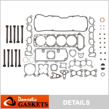 Fits 89-97 Nissan 240SX D21 Pickup 2.4L SOHC Head Gasket Set Bolts KA24E