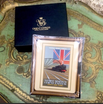Orient Express Hotels Trains & Cruises Six Coasters & Holder Made In England 