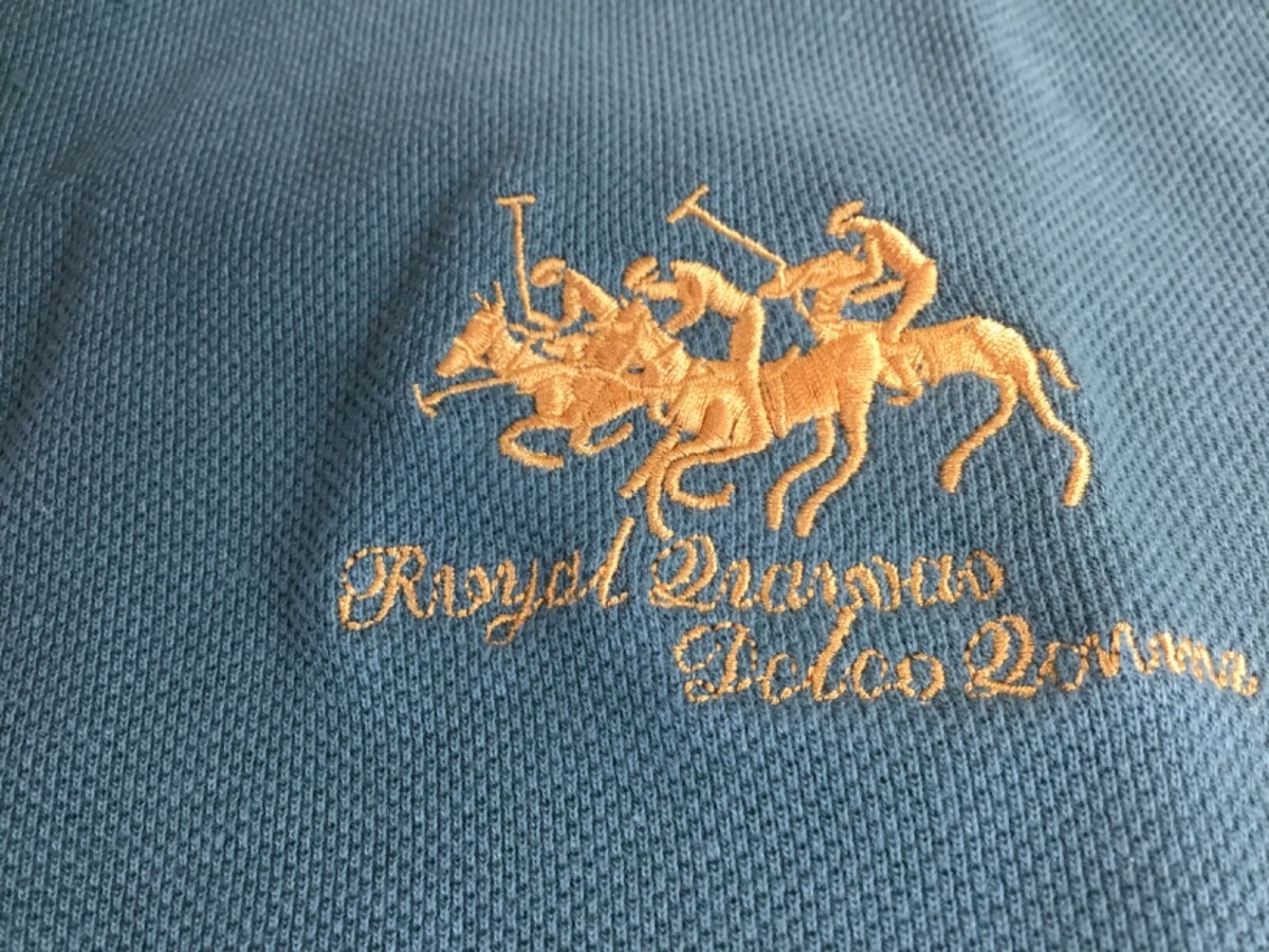 National Mearn Voguegood Polo Shirt Men's Medium Embroidered Horse