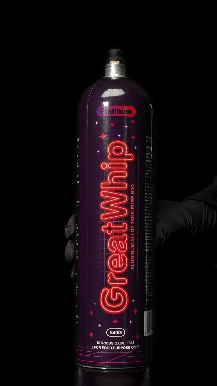 Whipped Cream Charger 640g Tank Aluminum Cannister GreatWhip Excellent