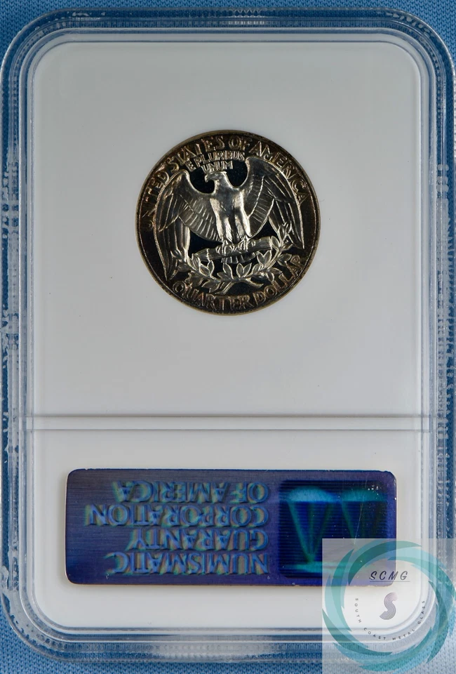 1956 Washington Quarter NGC PF 69 CAMEO - Toned & Frosted Near Perfect - Image 2 of 4