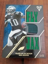 DeSean Jackson 2014 Topps Triple Threads NFL #TTR-65 Sapphire Relic Card - #1/3