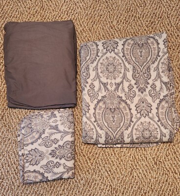 Twin XL bedding, College Dorm, grey, soft! Comforter/2 Fitted Sheets/Pillow Sham