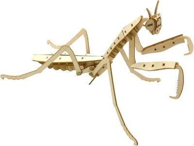 Tsukurundesu® Wooden Puzzle 3 Craft Insect (Praying Mantis