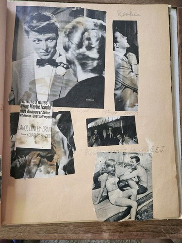 Album fotografico vintage anni 50 pieno di foto di star del cinema anni 50 - Foto 4 di 5